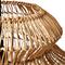 Hello Honey® 16" Boho Natural Woven Rattan Sculptural Pendant Light